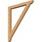Ekena Millwork Traditional Slat Smooth Bracket, Western Red Cedar, 3 1/2"W x 42"D x 48"H BKT04X42X48TRA06SWR - alternate 1